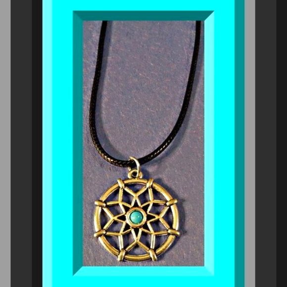 Dream Catcher Design Necklace Native Ethnic Tribal Bohemian Design Unisex - Picture 1 of 1